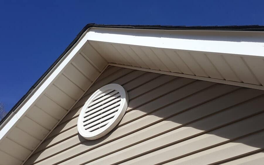 Attic Ventilation Gable Ventilation On A House.