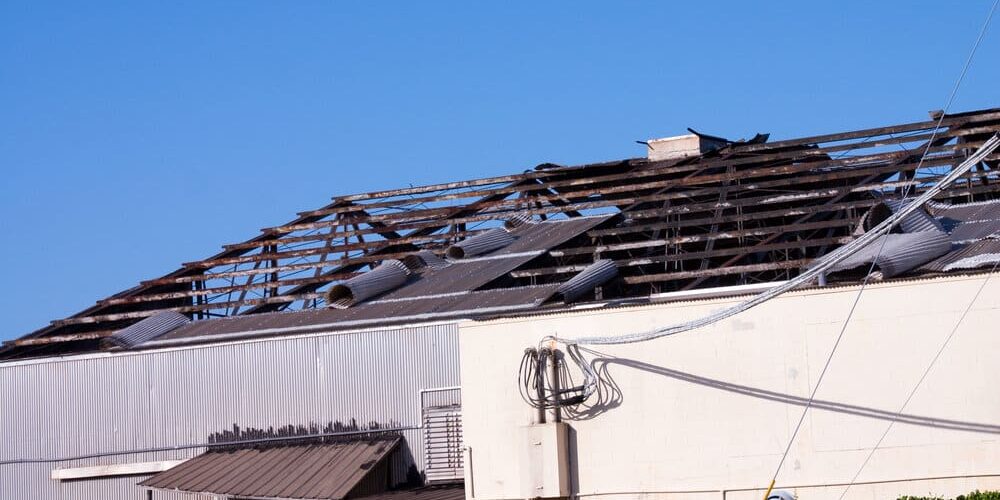 Commercial Property getting new roof. Commercial Property getting new roof.