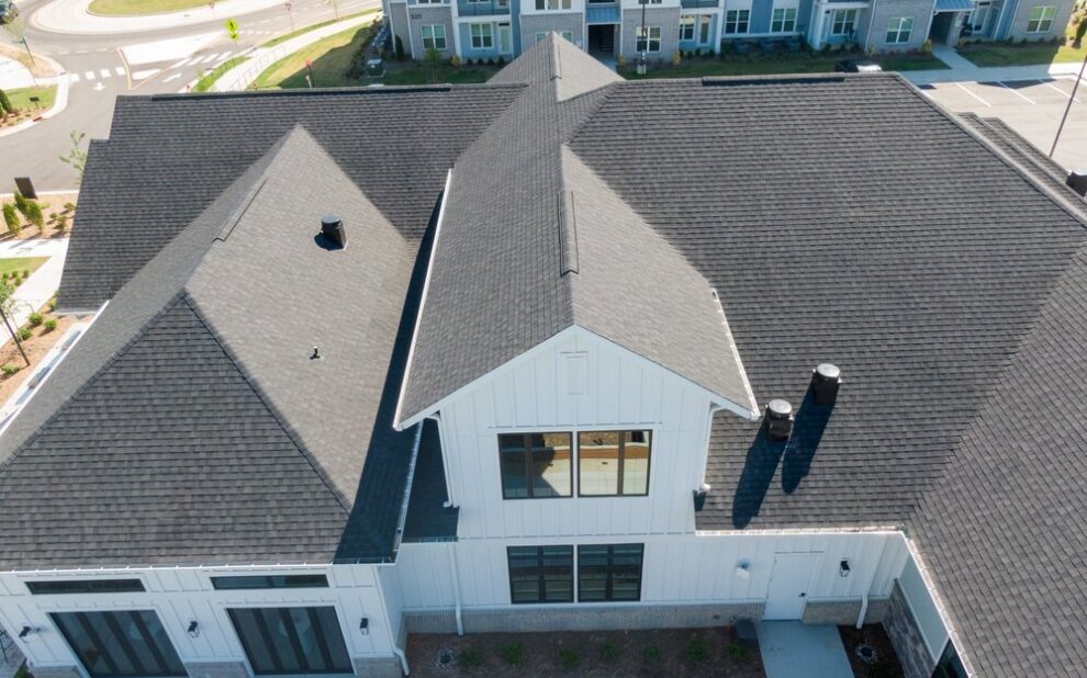 Ottawa Roofing. Drone,Images,Of,Various,New,Apartment,Buildings,Featuring,Asphalt,Shingles.