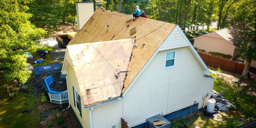 Residential,Roofing,Stock,Photos,-,Drone Roof Contractors in Ottawa. Residential Roofing Photos Drone view.